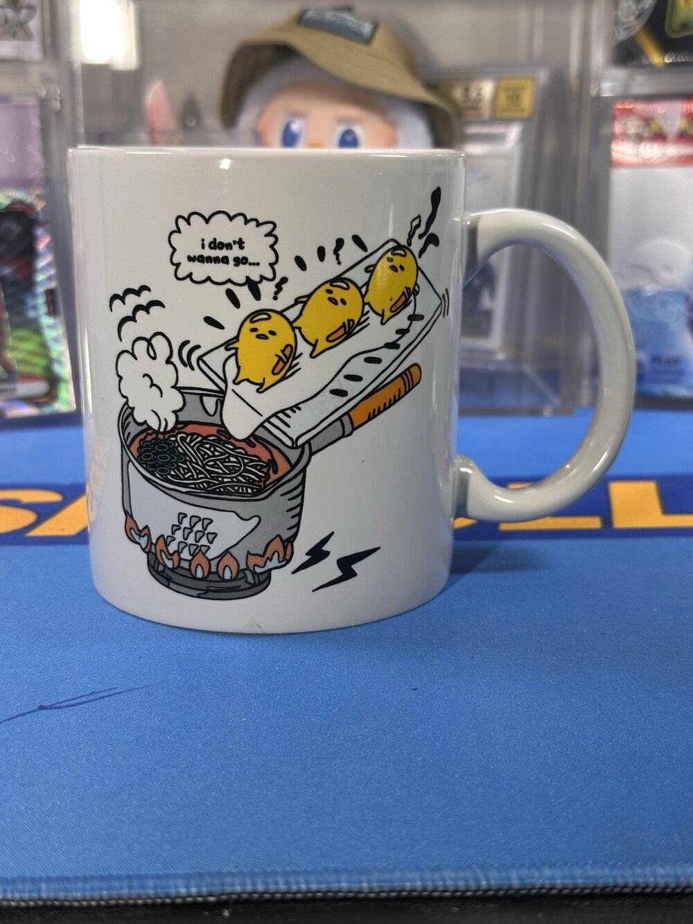 Gudetama "I Don't Wanna Go" Lazy Egg Cup Mug 2023 Sanrio Hello Kitty & Friends
